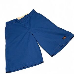 Dickies Blue Flat Front Shorts Casual Wear